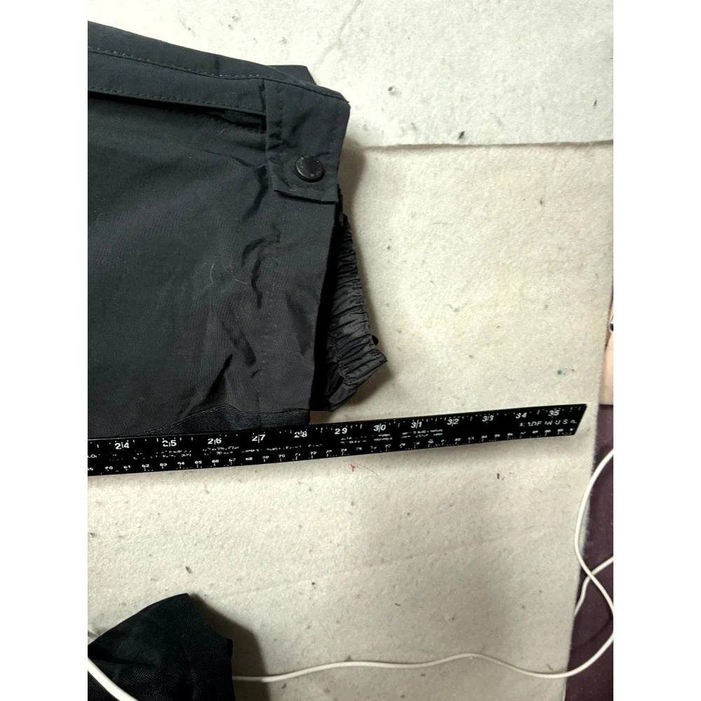 Precision Mountainwear Ski Pants Men's Large Black Scuff Guards Webbing Belted
